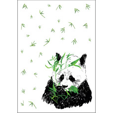 Блокнот. Панда и бамбук.